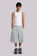 Grey Marl Monster Jogger Baggy Shorts