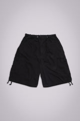 Black Parachute Cargo Baggy Shorts
