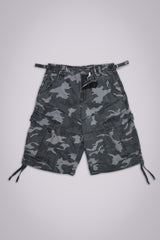 Black Cadet Camo Baggy Shorts