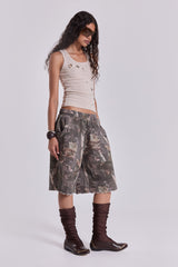 Woodland Camo Monster Jogger Shorts