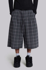 Black Check Jumbo Jorts