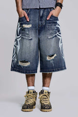 Light Wash Blade Colossus Jorts