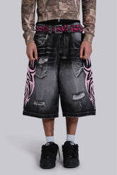 Pink Blade Colossus Jorts