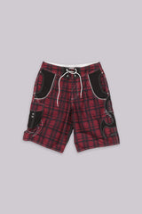 Tribal Check Board Shorts