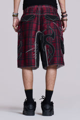 Tribal Check Board Shorts