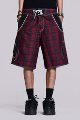 Tribal Check Board Shorts