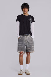 Dirty Studded Glasto Shorts