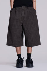 Brown Check Jumbo Jorts