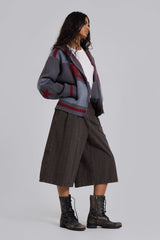 Brown Check Jumbo Jorts