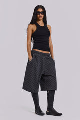 Black Rib Longline Vest