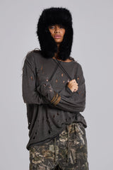 Rifle Distressed Knit Top