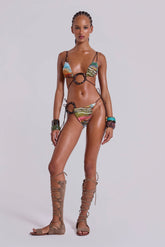 Kaia Bikini Bottoms with Wooden Trims