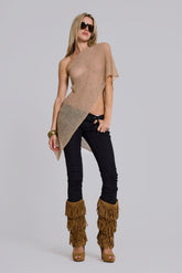 Infinity Multiway Knit Cape in Sand
