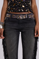 Amethyst Studded belt