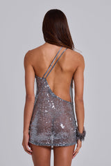 Silver Vixen Mini Dress