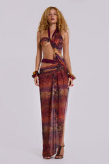 Sonora Asymmetric Maxi Dress