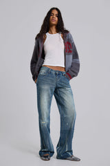 Hunter Loose Straight Leg Jeans in Blue Wash