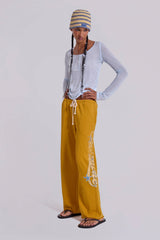 Offshore Cropped Joggers in Saffron