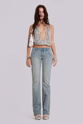 Cassia Cooper Bootcut Jeans in Light Blue