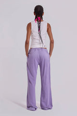 Cleo Slouchy Bootcut Jogger in Purple