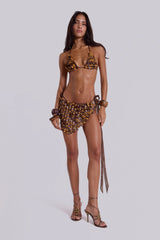 Kiki Knit Sarong with Faux Leather Discs