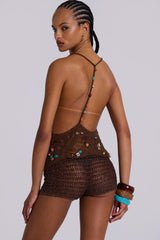 Aruana Beaded Knit Top