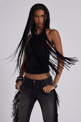 Fexa Backless Fringe Top