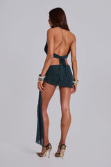 Moara Knit Plunge Mini Dress