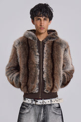 Bear Faux Fur Jacket