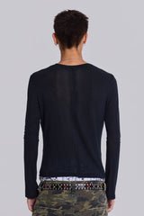 Black Mist Long Sleeve Top