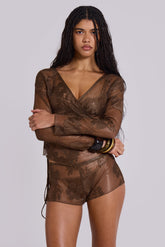 Celina Sheer Mini Shorts