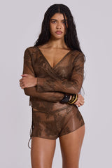 Celina Sheer Mini Shorts