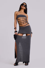 Xuxa Slashed Maxi Dress