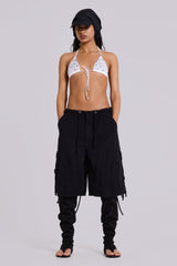 Black Parachute Cargo Shorts