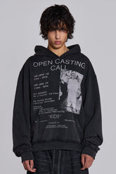 Open Casting Black Hoodie