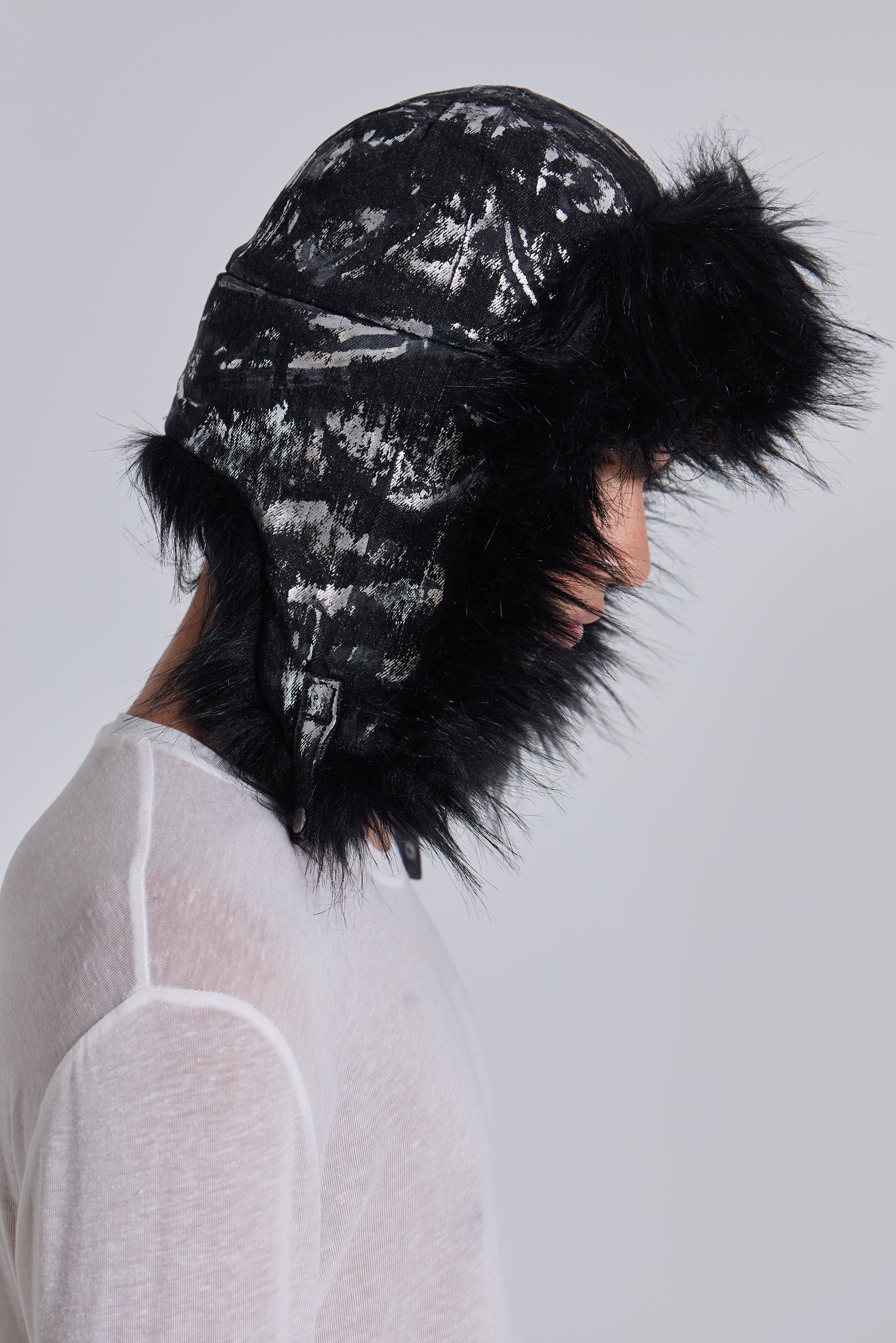 Gunmetal Denim Trapper Hat