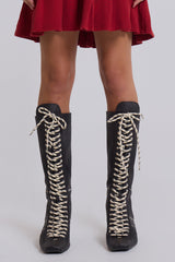 Black Brooke Boxing Boot