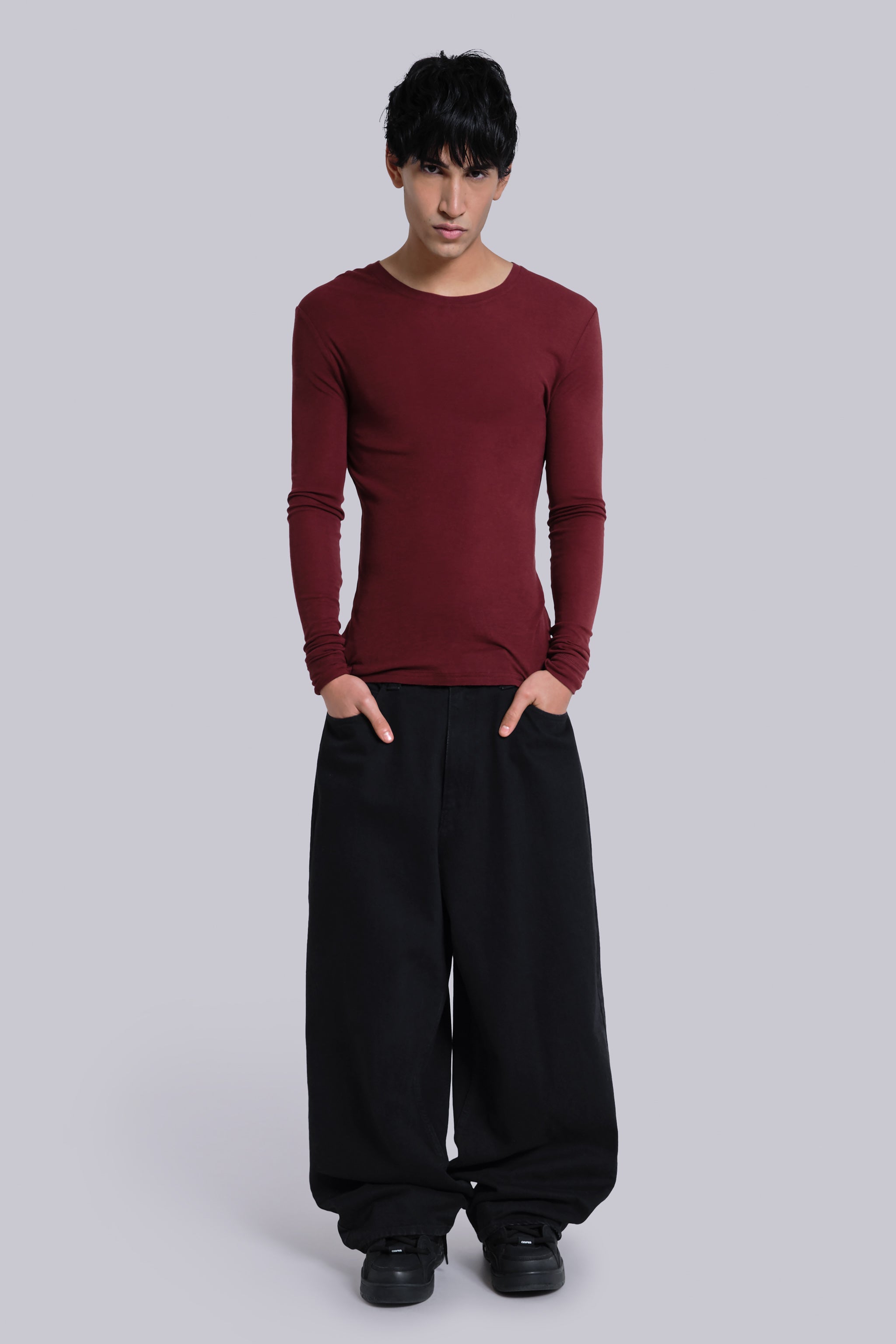 Burgundy Haze Long Sleeve Top