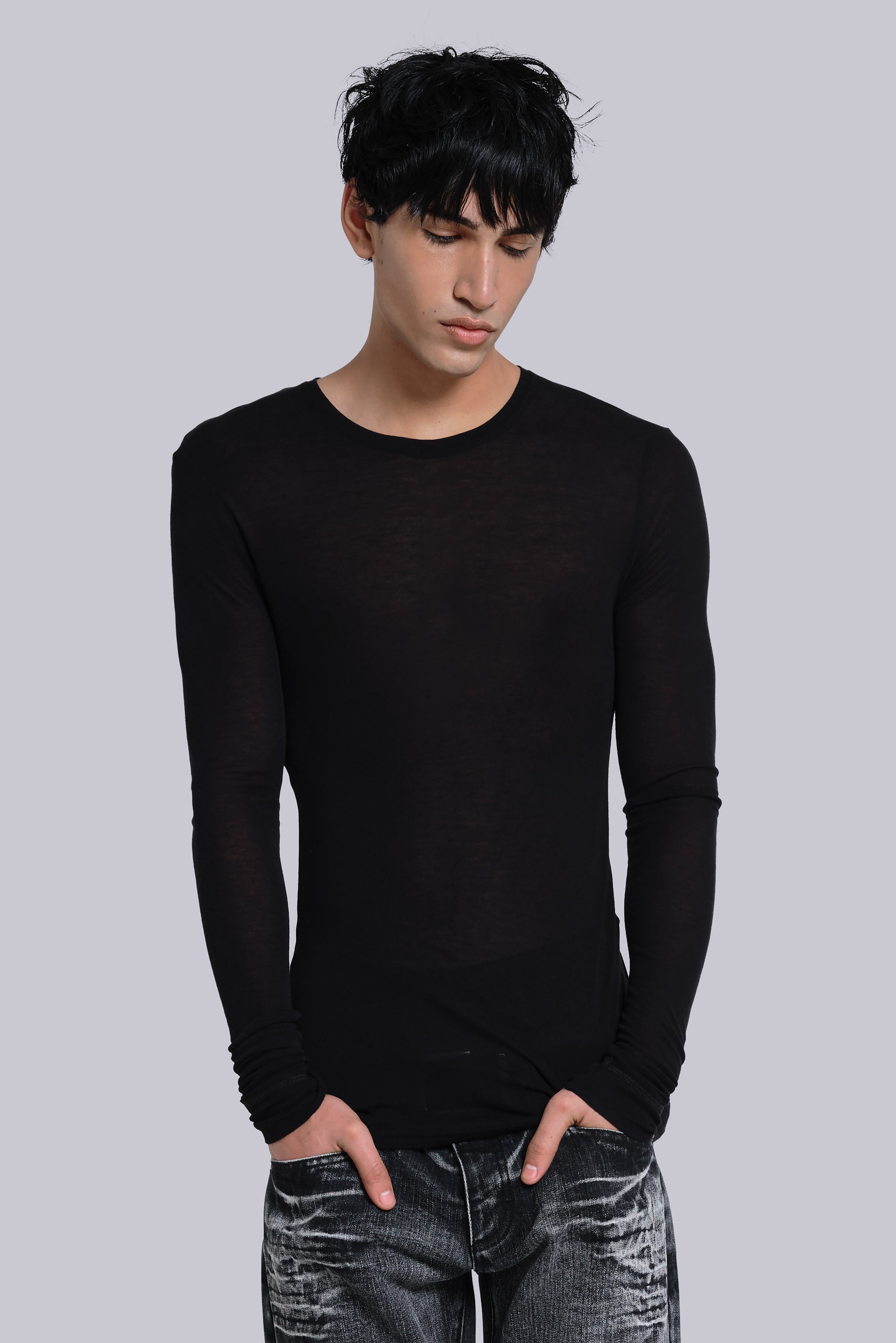 Black Haze Long Sleeve Top