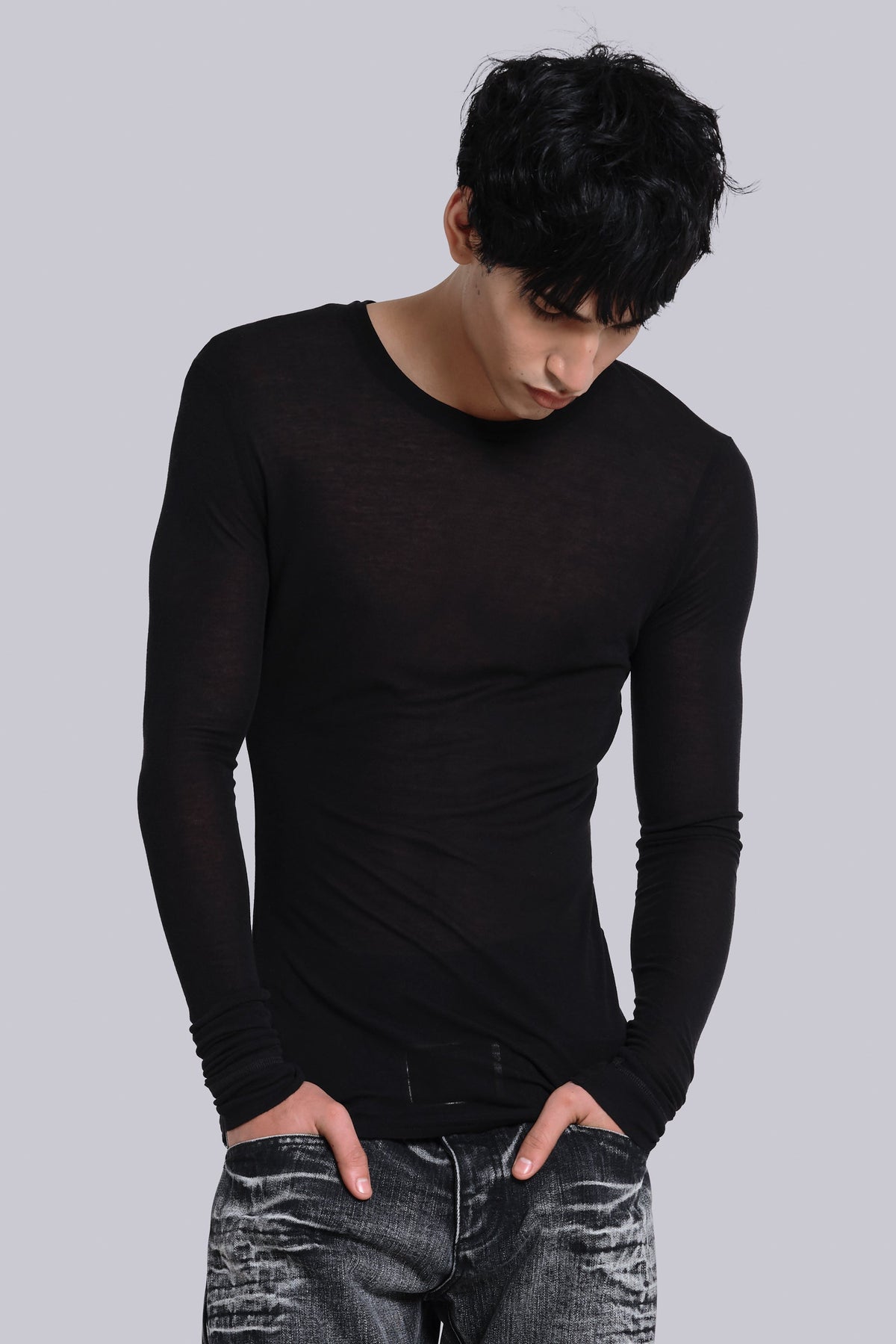 Black Haze Long Sleeve Top