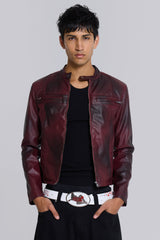 Oxblood Piston Jacket