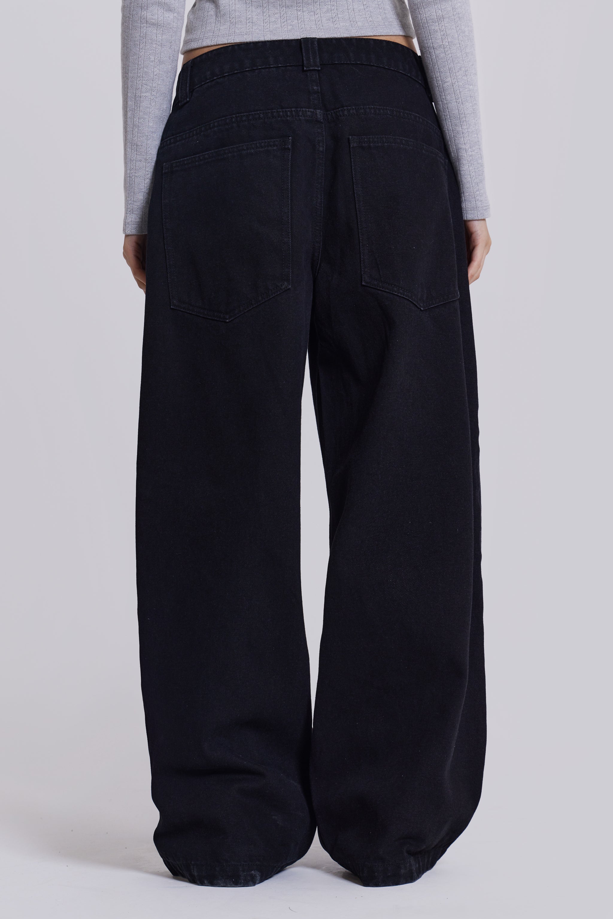 Solid Black Colossus Jeans