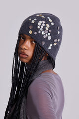 Button Up Knit Beanie