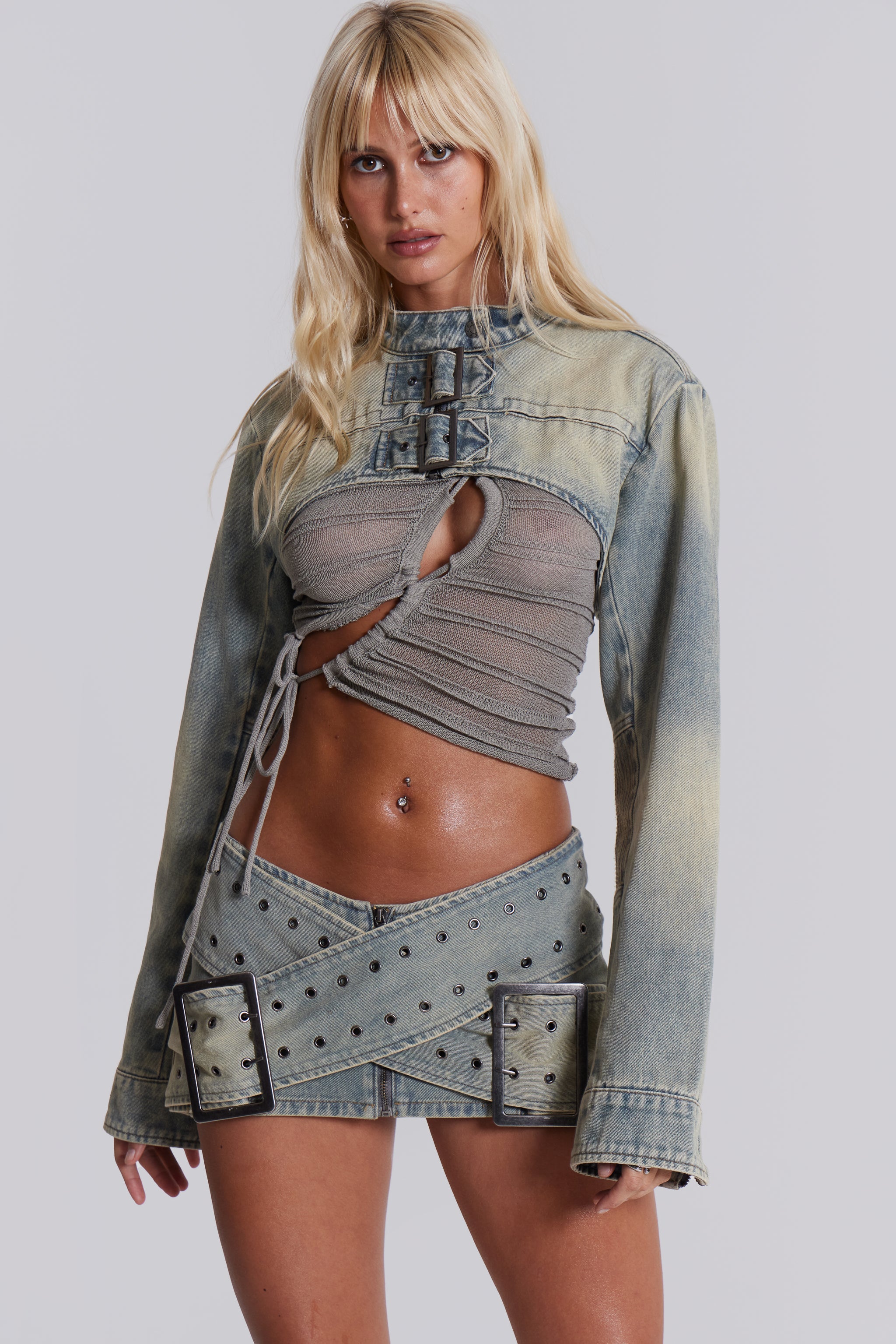Denim Assassin Micro Mini Skirt