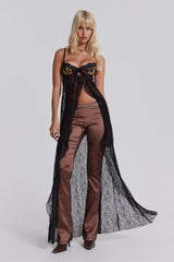 Astoria Bralette Lace Top in Leopard