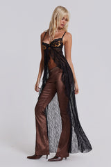 Astoria Bralette Lace Top in Leopard