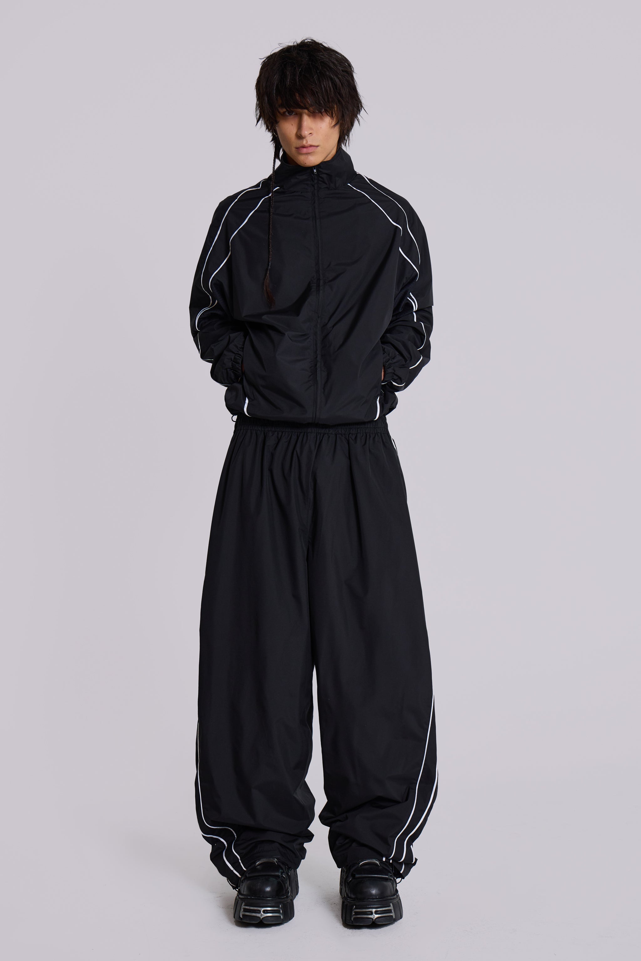 Black Vapor Tracksuit Top