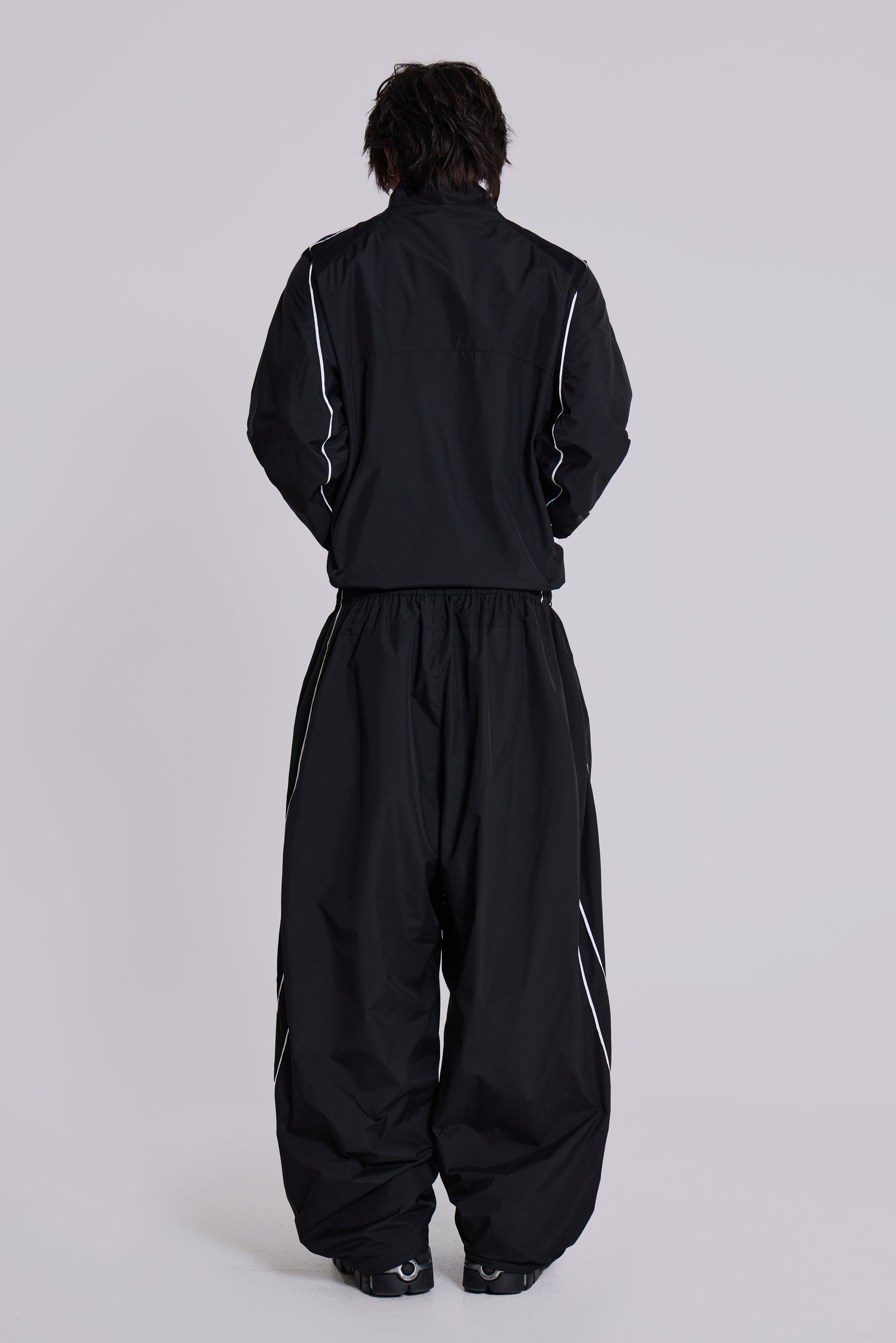 Black Vapor Tracksuit Bottoms