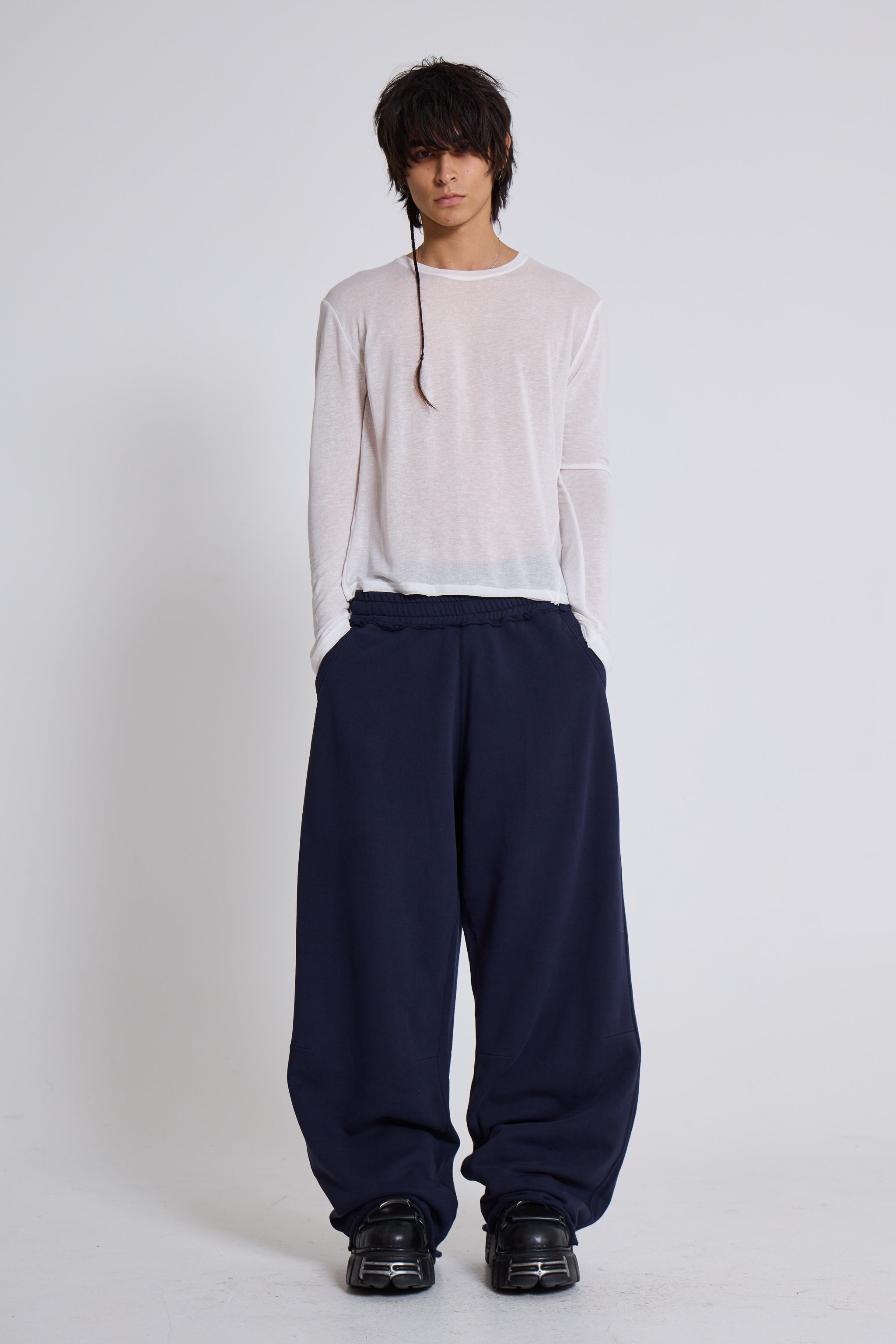 Navy Blue Baggy Monster Joggers