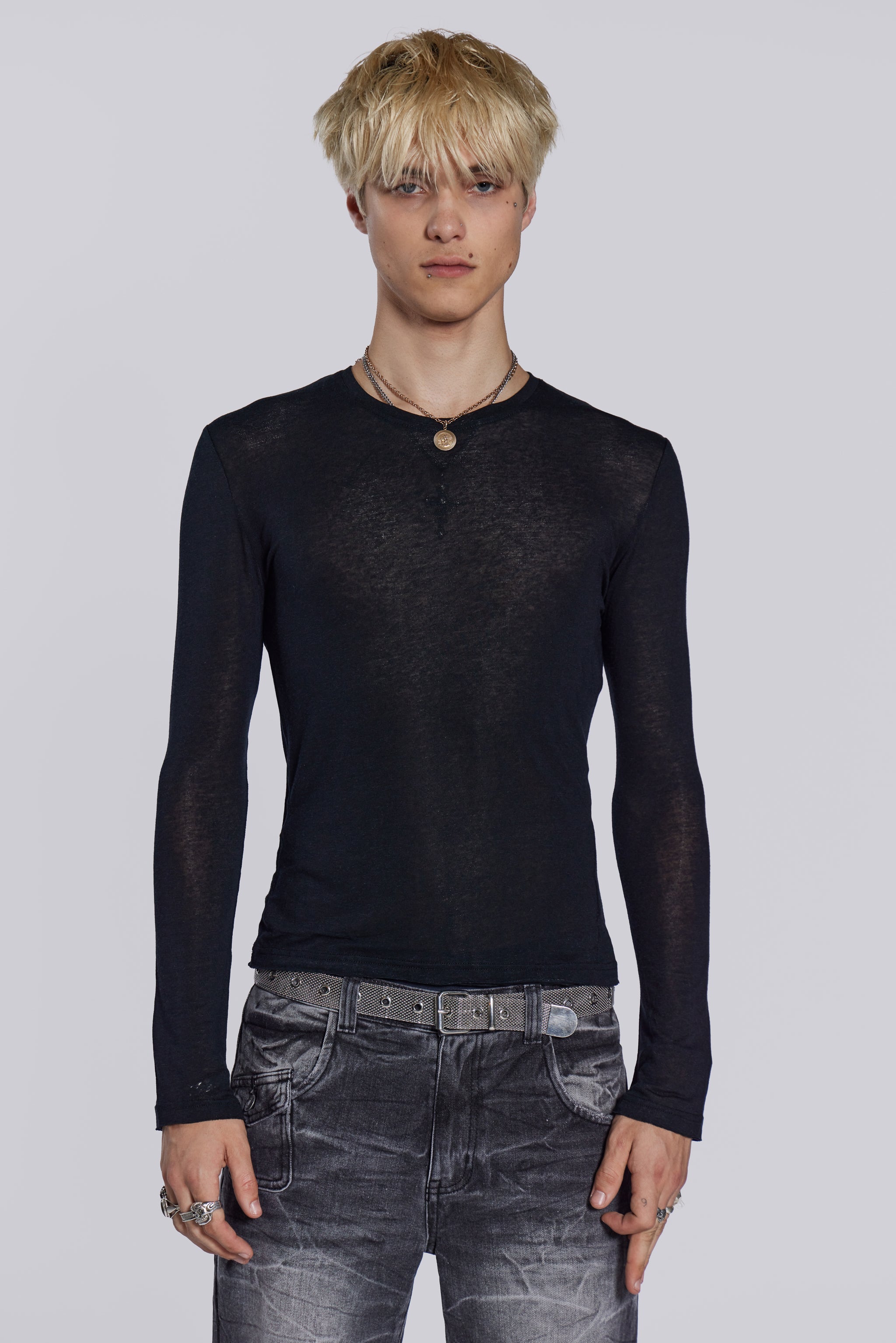 Black Mist Long Sleeve Top
